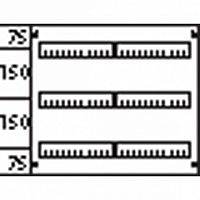 Пластрон с прорезями 2ряда/3 рейки-150 |  код. AS 223 |  ABB